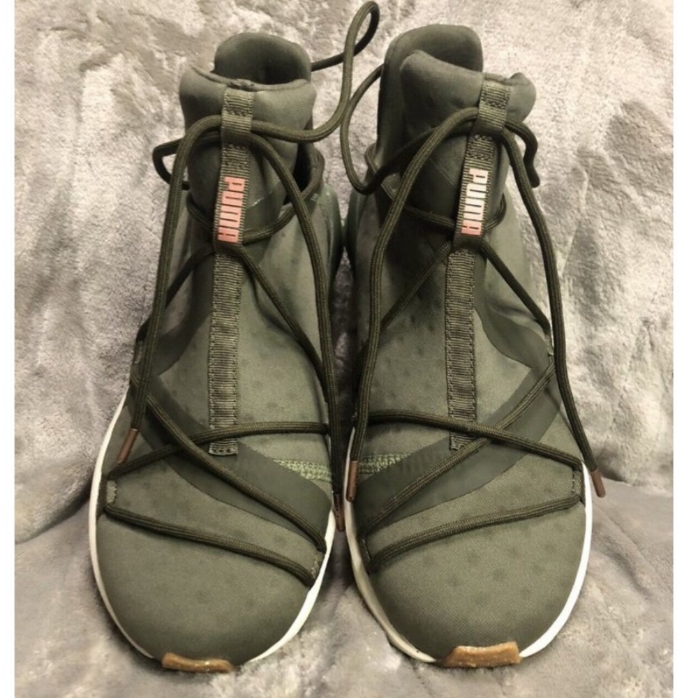 🌹🌹Puma Fierce Rope Olive Running Sneakers Size 7.5🌹🌹 - Picture 2 of 7